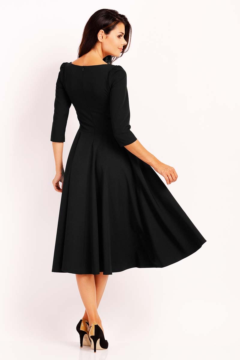 Flared Collar Dress – Various Colours