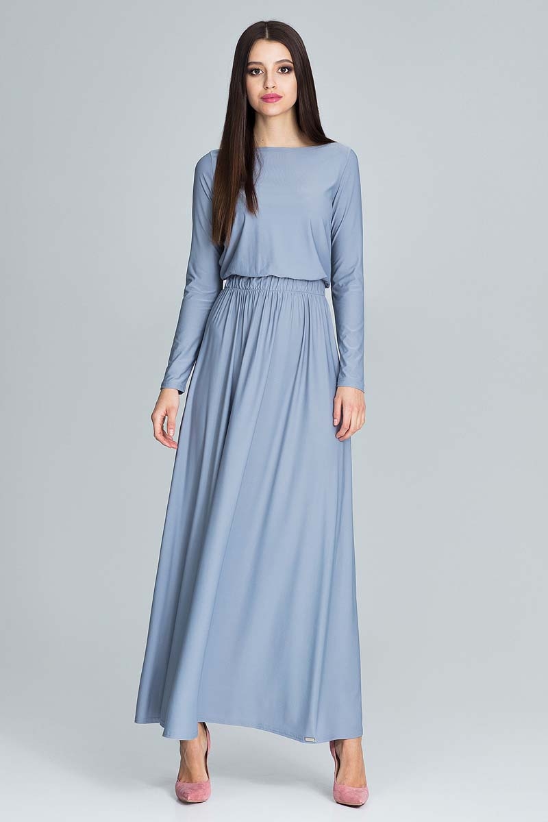 long flowing dresses with sleeves
