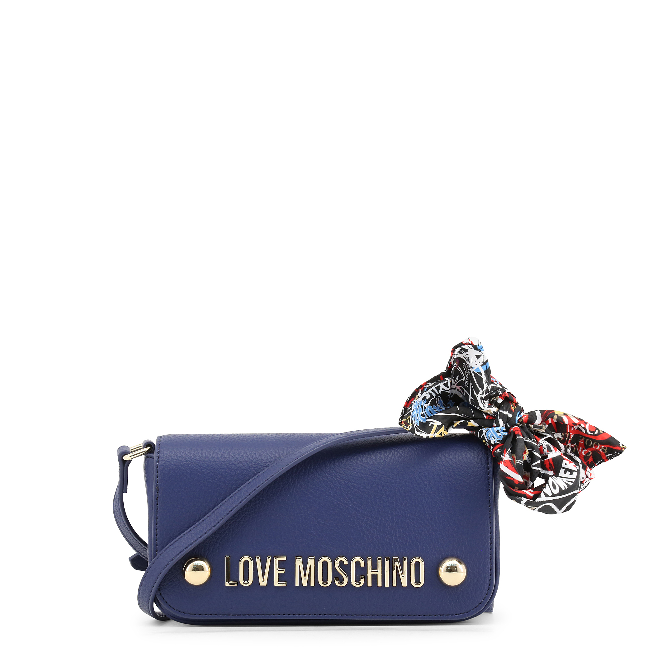 blue love moschino bag