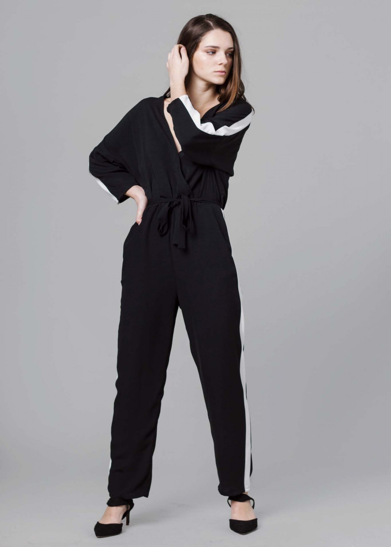 Monochrome Luxe Jumpsuit